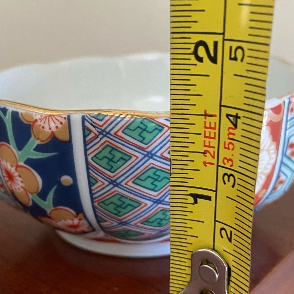 🩷 Set of 2 Vintage Imari Fan Nut Bowl by Arita, Made in Japan - Picture 11 of 12